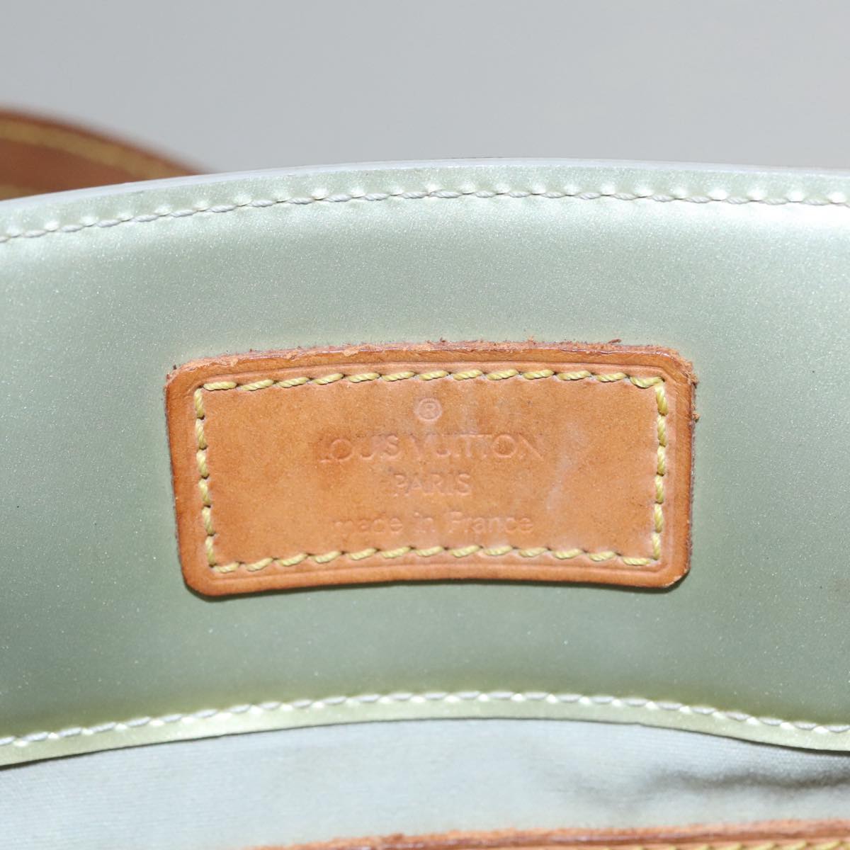 LOUIS VUITTON Monogram Vernis Reade MM Hand Bag Gris M91142 LV Auth 107397