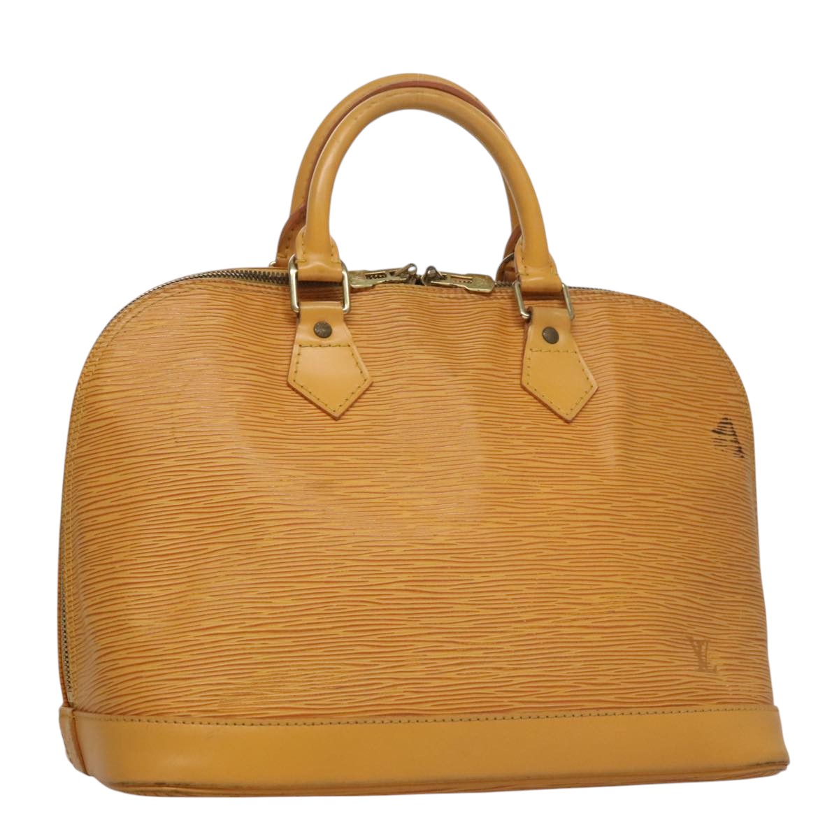 LOUIS VUITTON Epi Alma Hand Bag Yellow M52149 LV Auth 107462