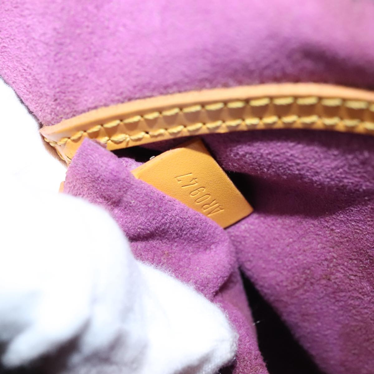 LOUIS VUITTON Epi Alma Hand Bag Yellow M52149 LV Auth 107462