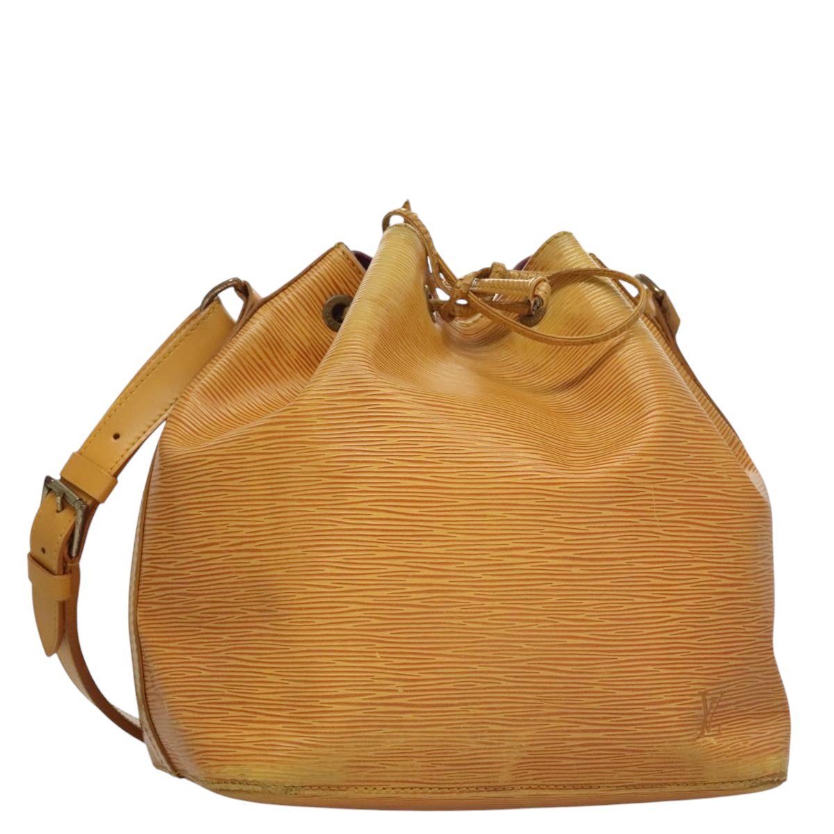 LOUIS VUITTON Epi Petit Noe Shoulder Bag Yellow M44109 LV Auth 107472
