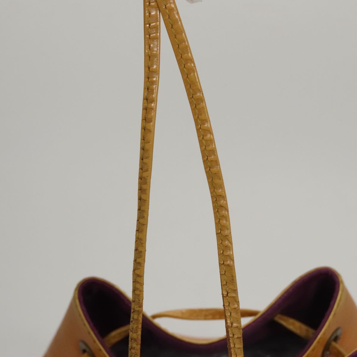 LOUIS VUITTON Epi Petit Noe Shoulder Bag Yellow M44109 LV Auth 107472