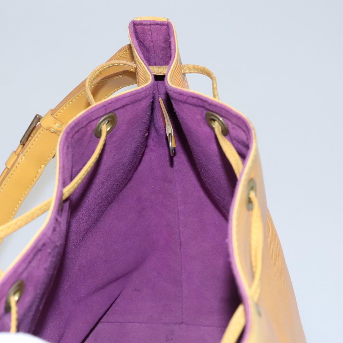 LOUIS VUITTON Epi Petit Noe Shoulder Bag Yellow M44109 LV Auth 107472