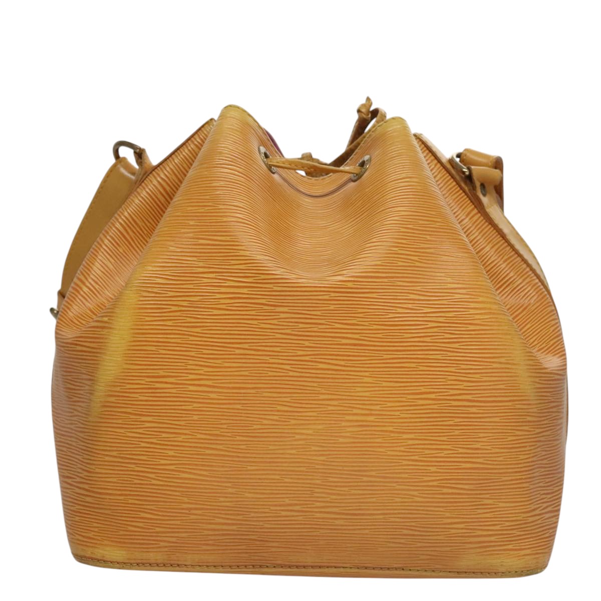 LOUIS VUITTON Epi Petit Noe Shoulder Bag Yellow M44109 LV Auth 107472