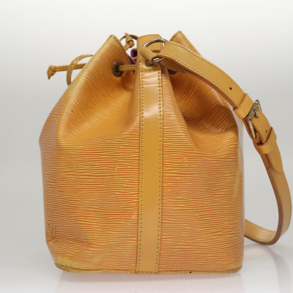 LOUIS VUITTON Epi Petit Noe Shoulder Bag Yellow M44109 LV Auth 107472