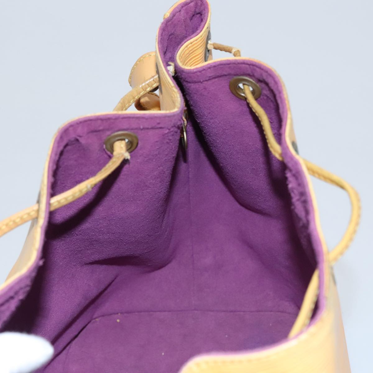 LOUIS VUITTON Epi Petit Noe Shoulder Bag Yellow M44109 LV Auth 107473