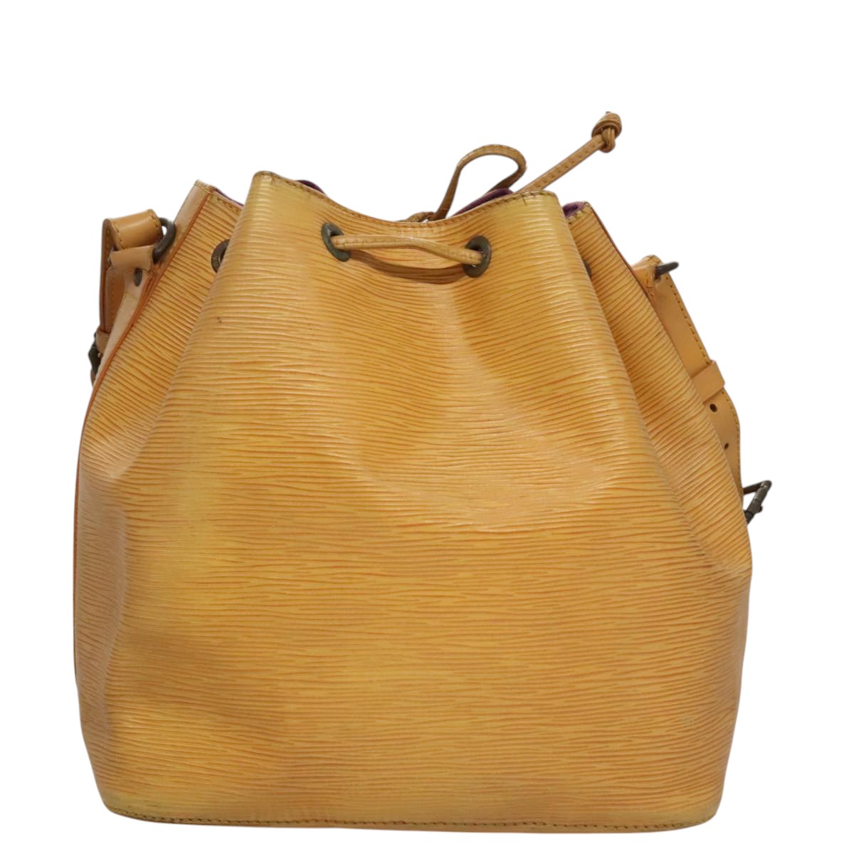 LOUIS VUITTON Epi Petit Noe Shoulder Bag Yellow M44109 LV Auth 107473