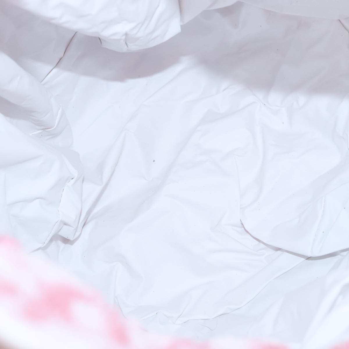 Christian Dior Pile Trotter Bag Pink White Auth 107513