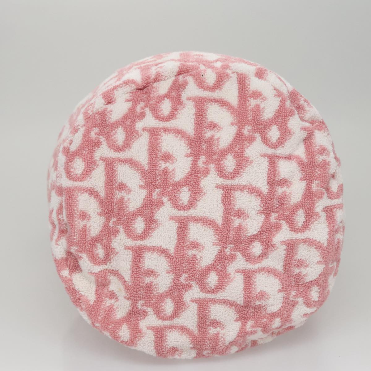 Christian Dior Pile Trotter Bag Pink White Auth 107513