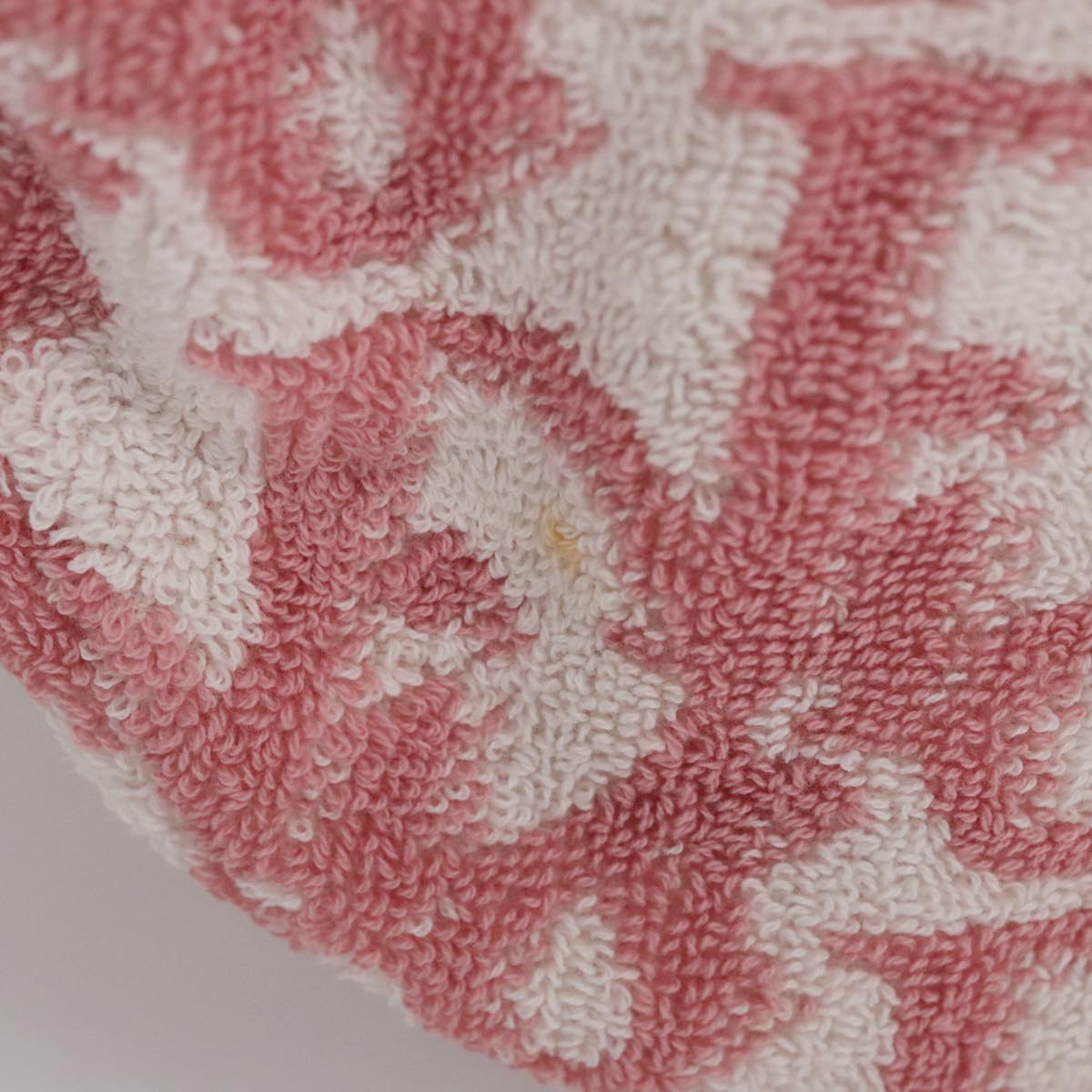 Christian Dior Pile Trotter Bag Pink White Auth 107513