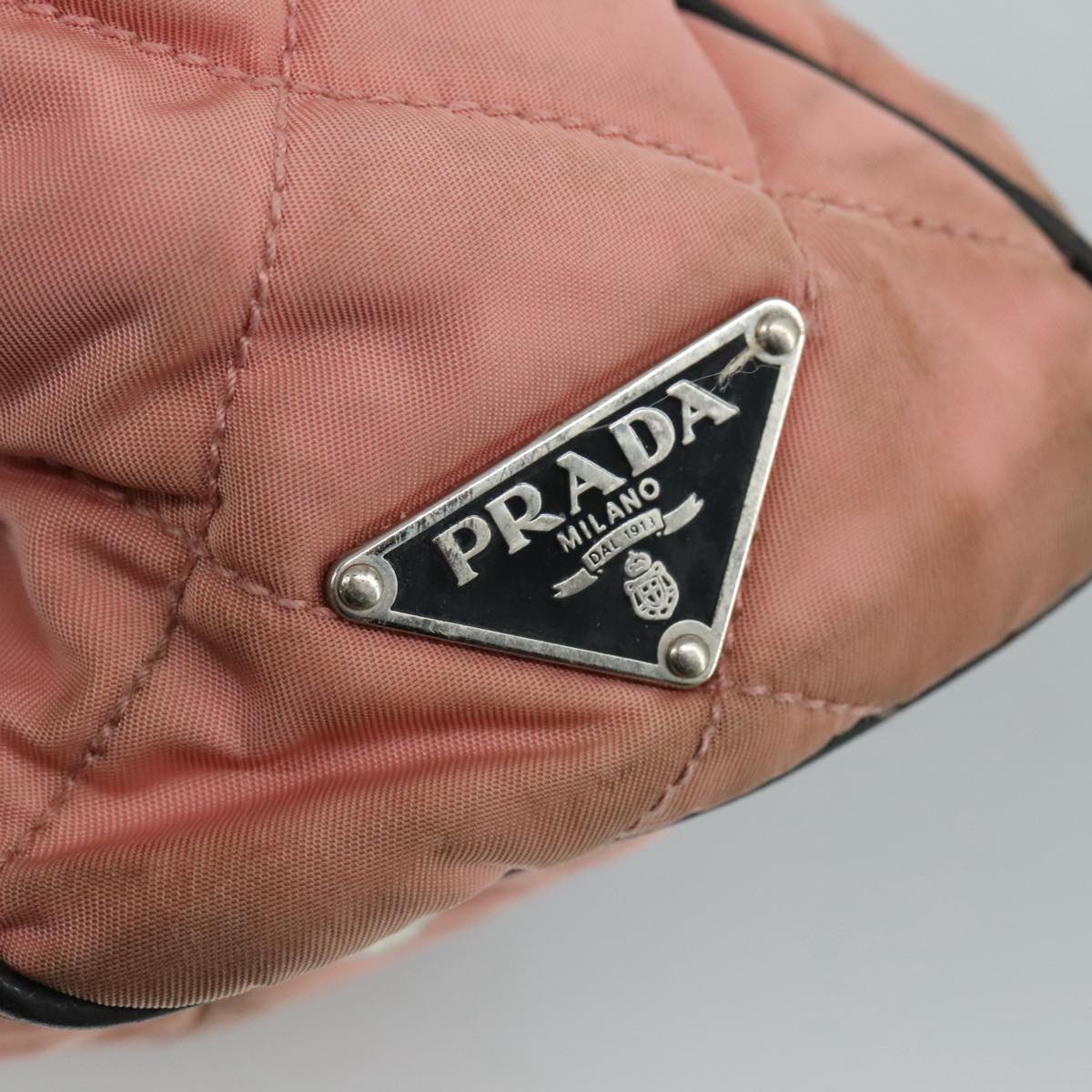 PRADA Shoulder Bag Nylon Pink Auth 107515