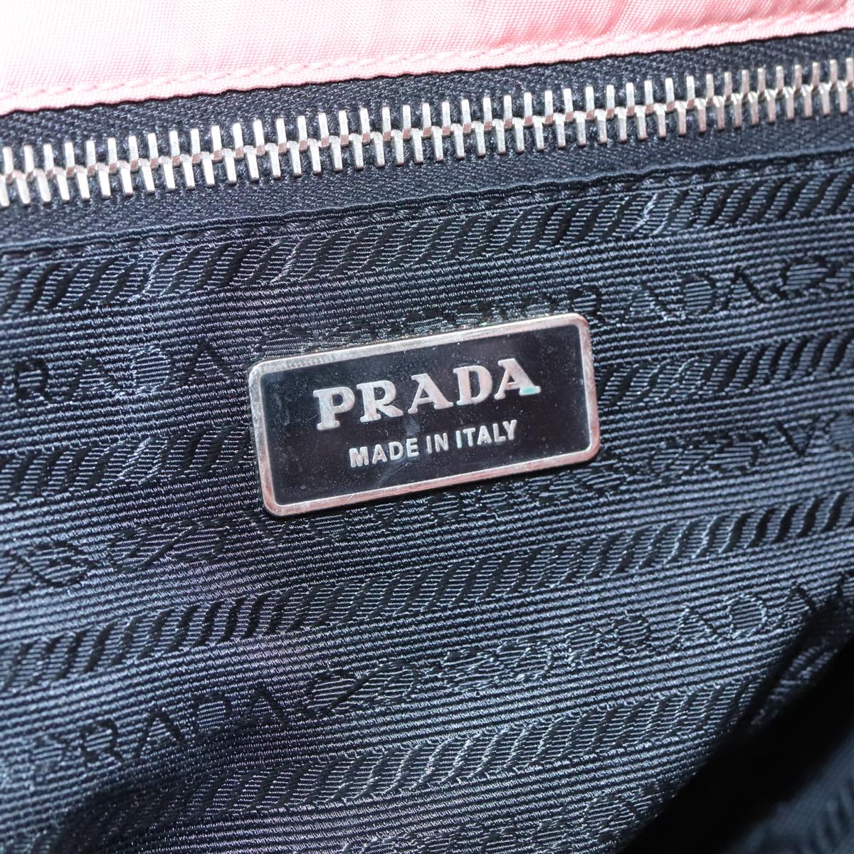 PRADA Shoulder Bag Nylon Pink Auth 107515