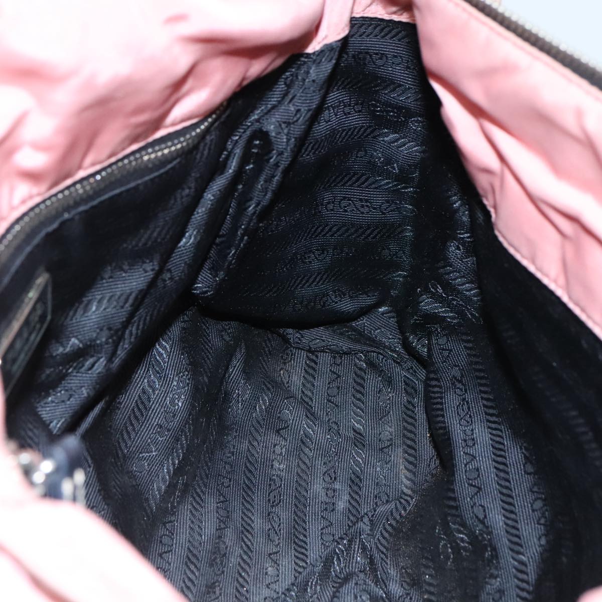 PRADA Shoulder Bag Nylon Pink Auth 107515