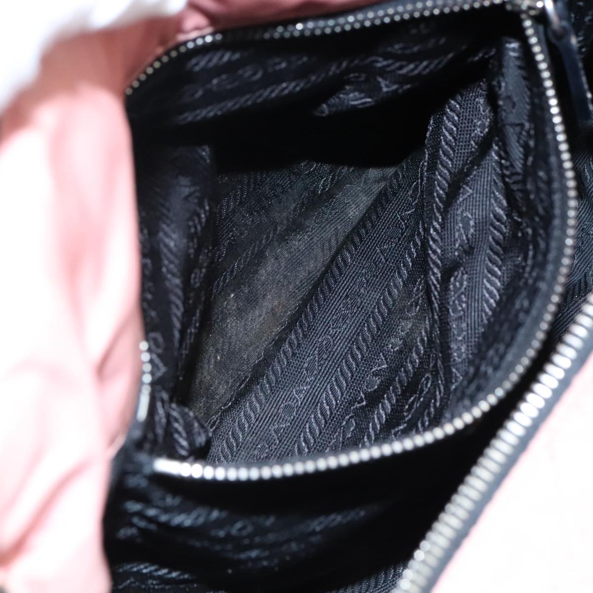 PRADA Shoulder Bag Nylon Pink Auth 107515