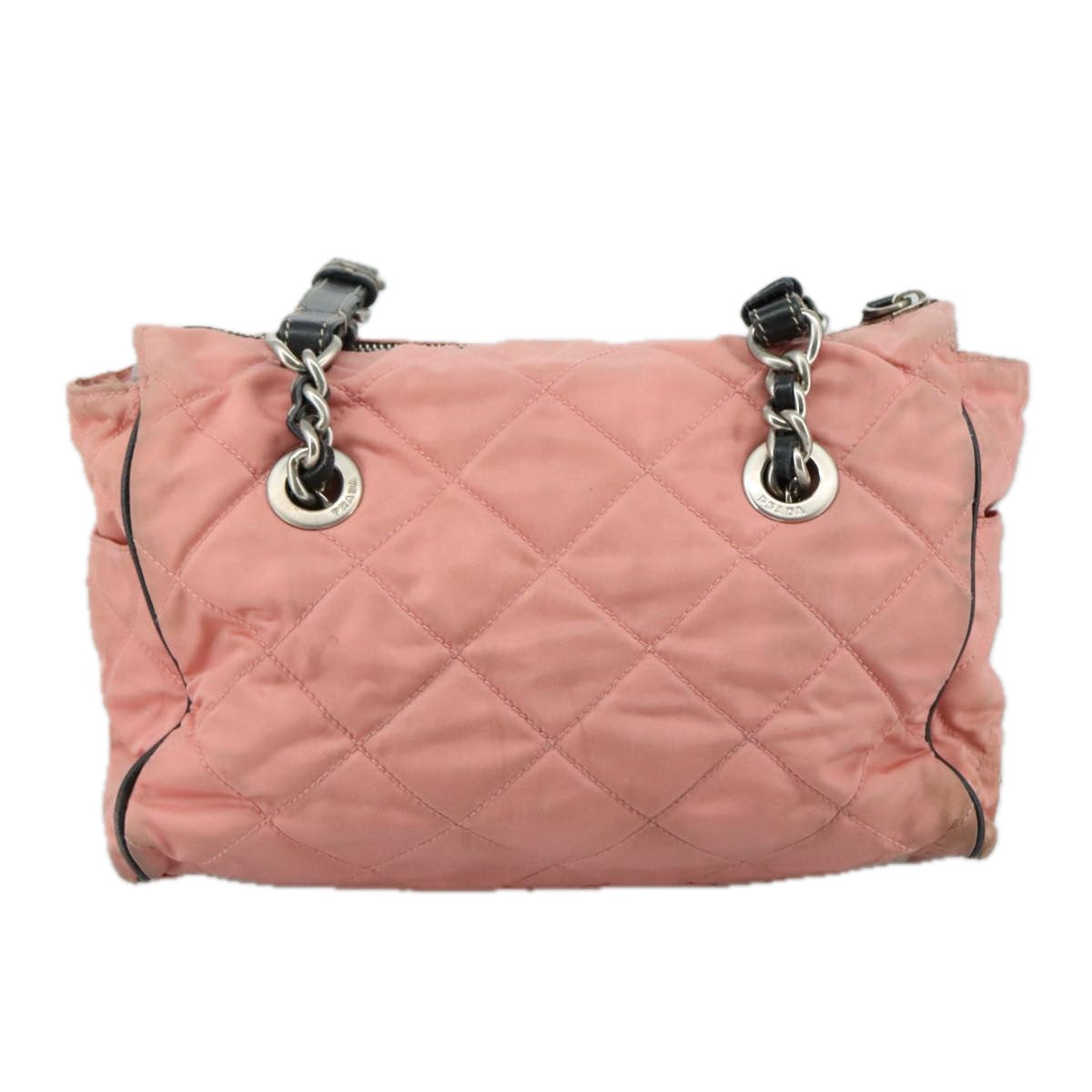 PRADA Shoulder Bag Nylon Pink Auth 107515