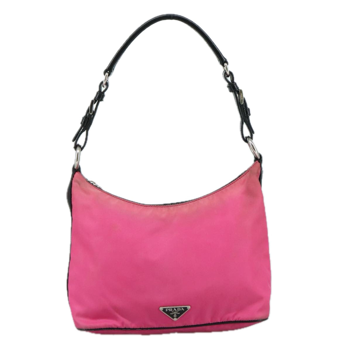 PRADA Shoulder Bag Nylon Pink Auth 107520