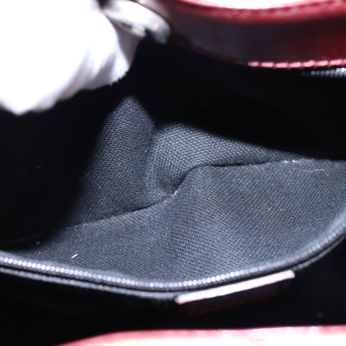 BURBERRY Nova Check Hand Bag PVC Leather Beige Auth 107545