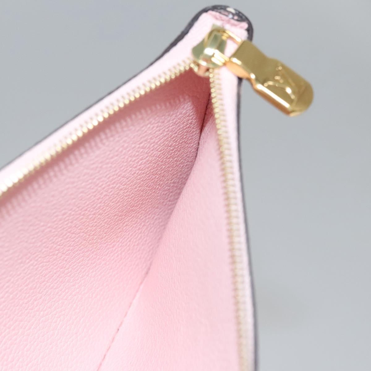 LOUIS VUITTON Monogram Empreinte Pochette Trio Pouch Pink M80407 LV Auth 107585SM