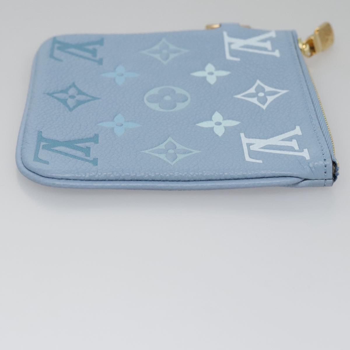 LOUIS VUITTON Monogram Empreinte Pochette Trio Pouch Pink M80407 LV Auth 107585SM