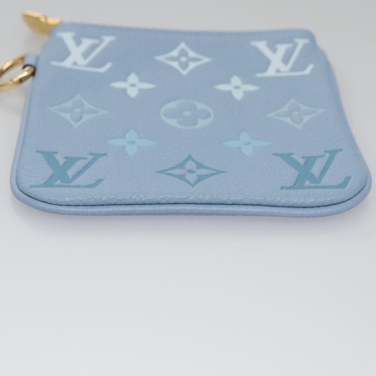 LOUIS VUITTON Monogram Empreinte Pochette Trio Pouch Pink M80407 LV Auth 107585SM