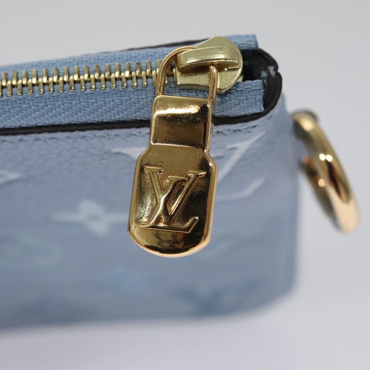 LOUIS VUITTON Monogram Empreinte Pochette Trio Pouch Pink M80407 LV Auth 107585SM