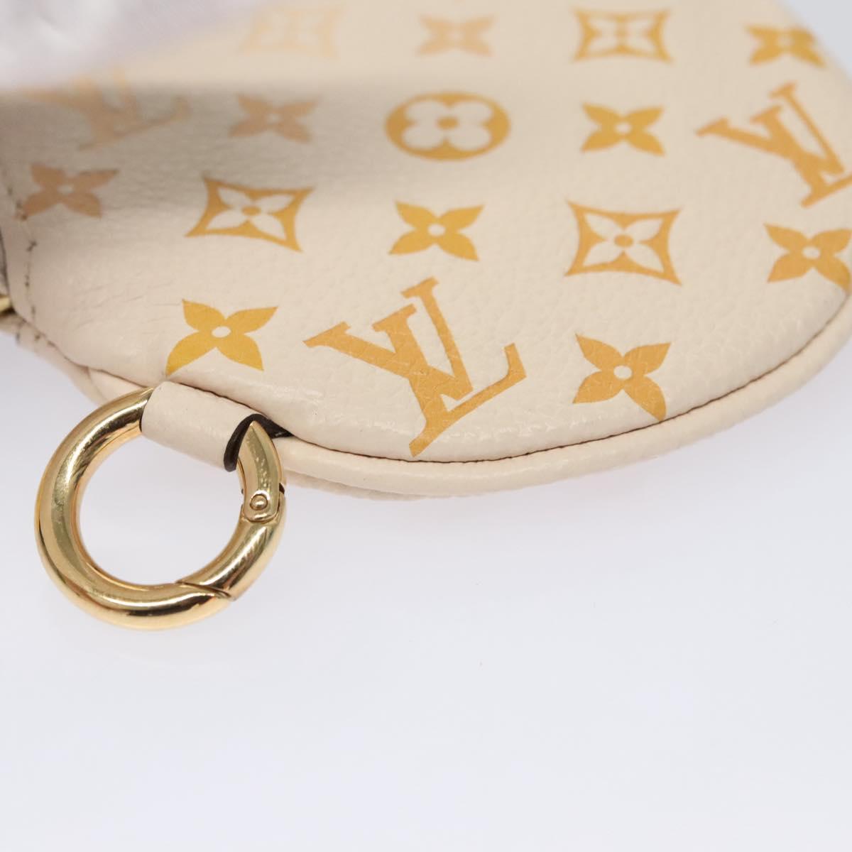 LOUIS VUITTON Monogram Empreinte Pochette Trio Pouch Pink M80407 LV Auth 107585SM
