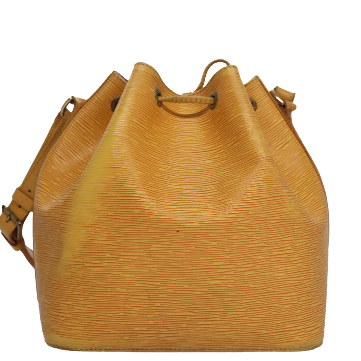 LOUIS VUITTON Epi Petit Noe Shoulder Bag Yellow M44109 LV Auth 107680