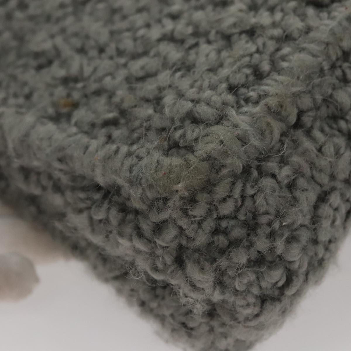 Salvatore Ferragamo Hand Bag Wool Gray Auth 107695