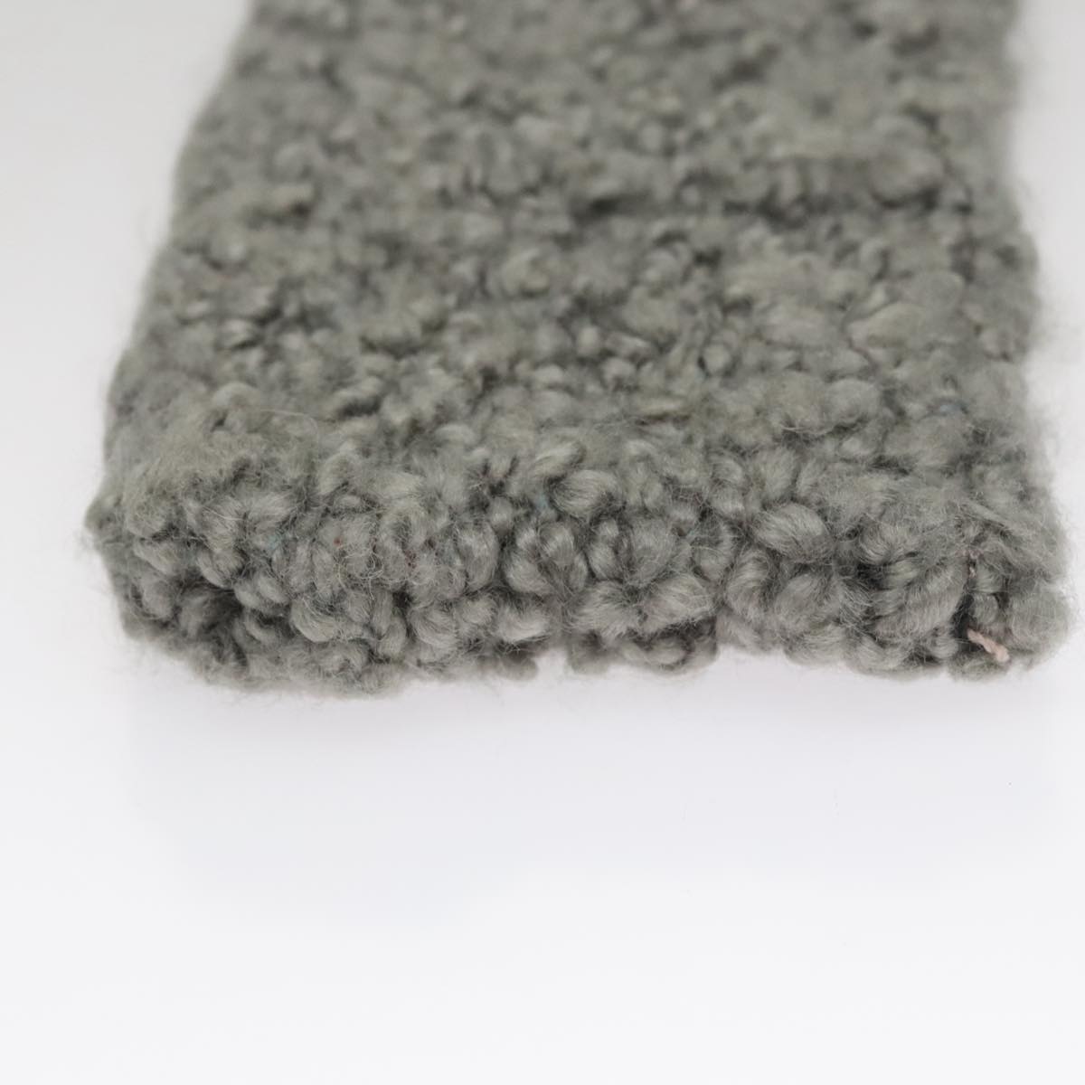 Salvatore Ferragamo Hand Bag Wool Gray Auth 107695