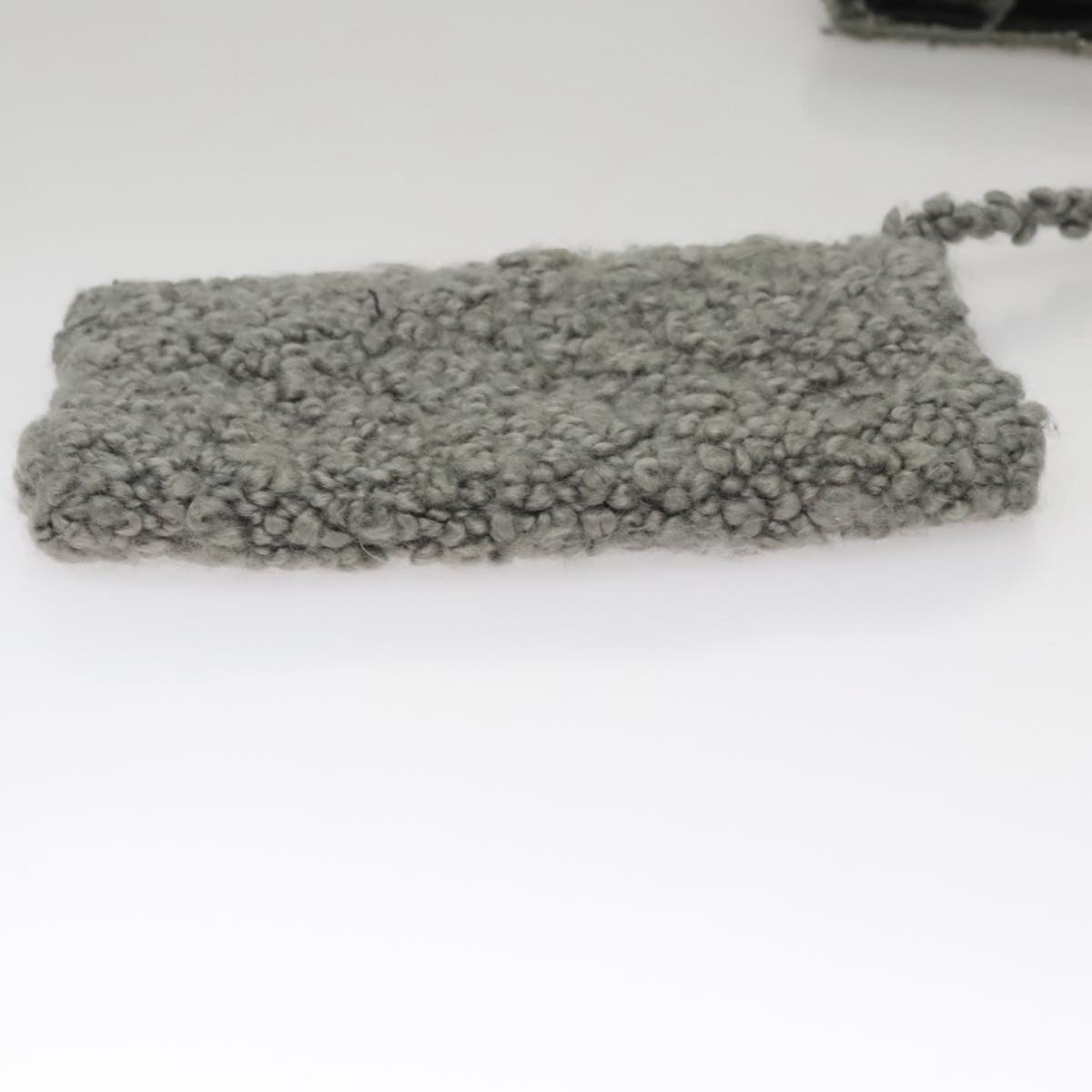 Salvatore Ferragamo Hand Bag Wool Gray Auth 107695