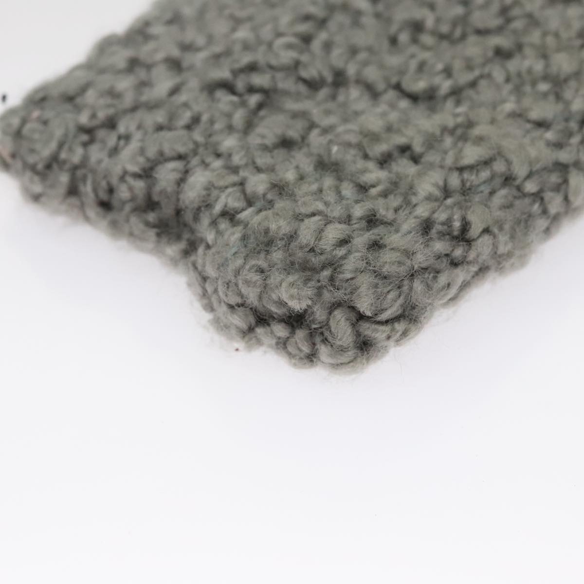 Salvatore Ferragamo Hand Bag Wool Gray Auth 107695