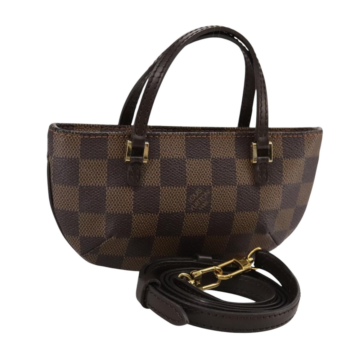 LOUIS VUITTON Damier Ebene Manosque GM Accessory Pouch N51120 LV Auth 107745V