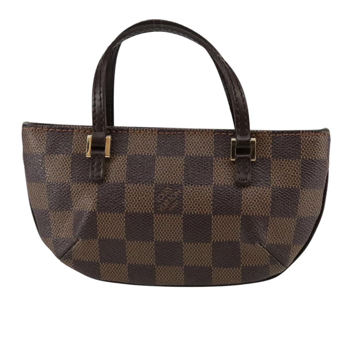 LOUIS VUITTON Damier Ebene Manosque GM Accessory Pouch N51120 LV Auth 107745V