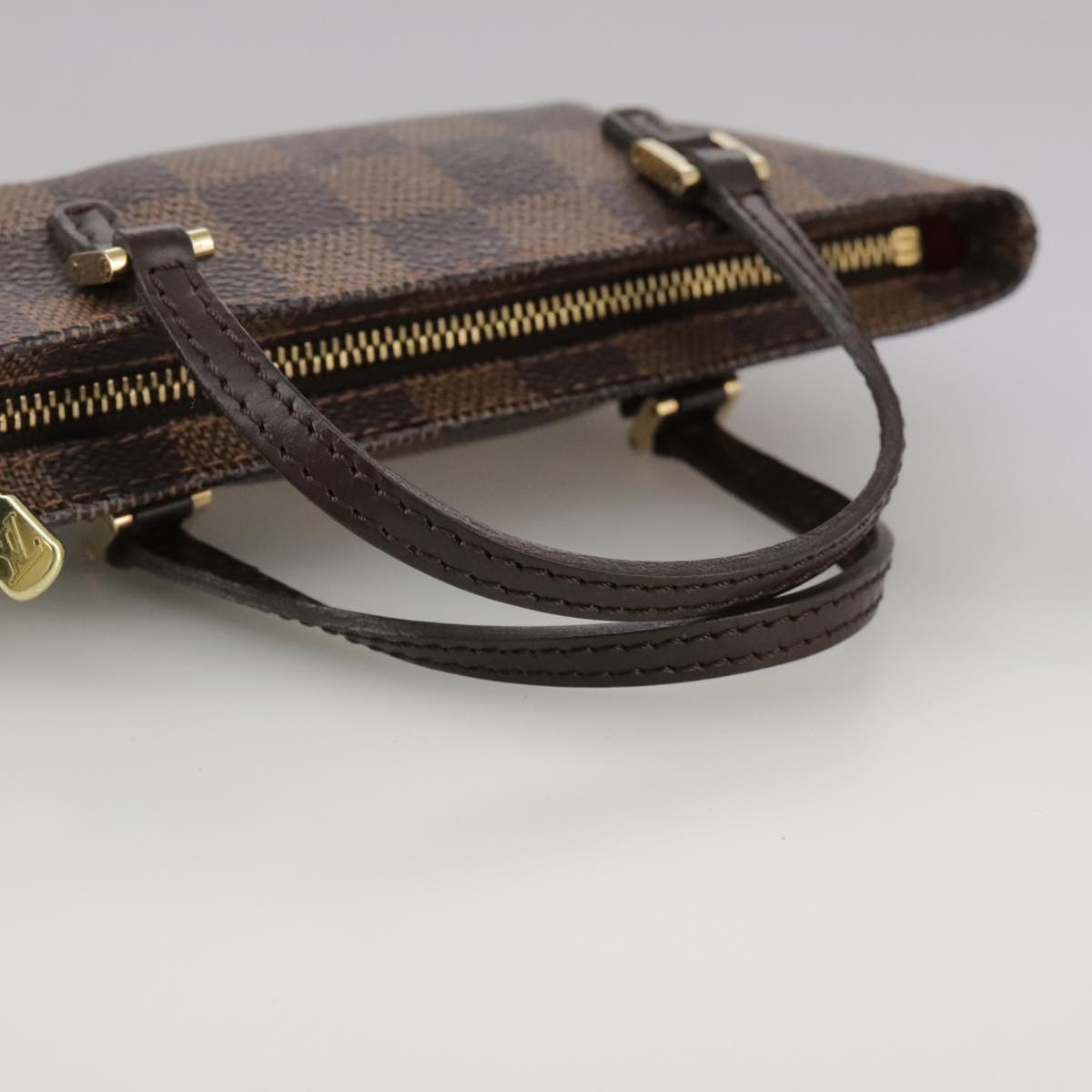 LOUIS VUITTON Damier Ebene Manosque GM Accessory Pouch N51120 LV Auth 107745V