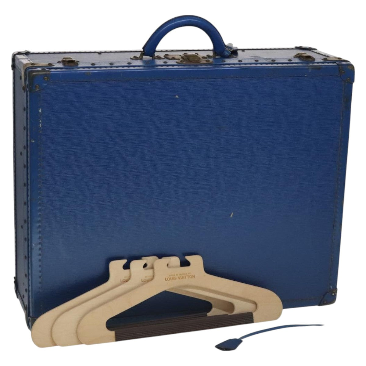 LOUIS VUITTON Epi Alzer 65 Trunk Blue LV Auth 107772A