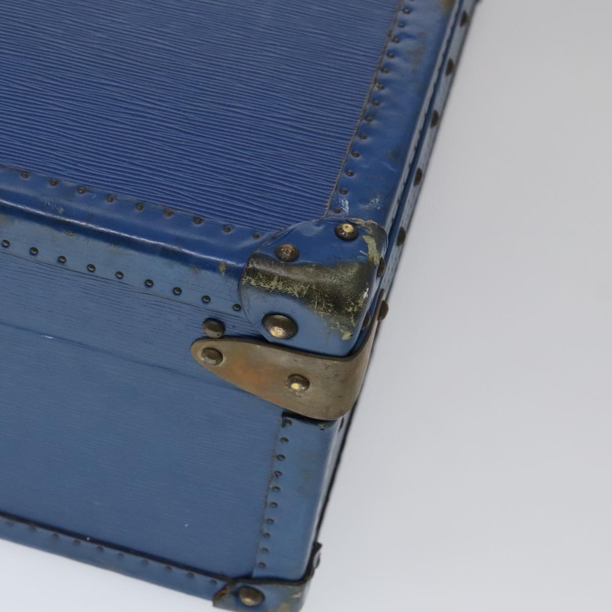 LOUIS VUITTON Epi Alzer 65 Trunk Blue LV Auth 107772A