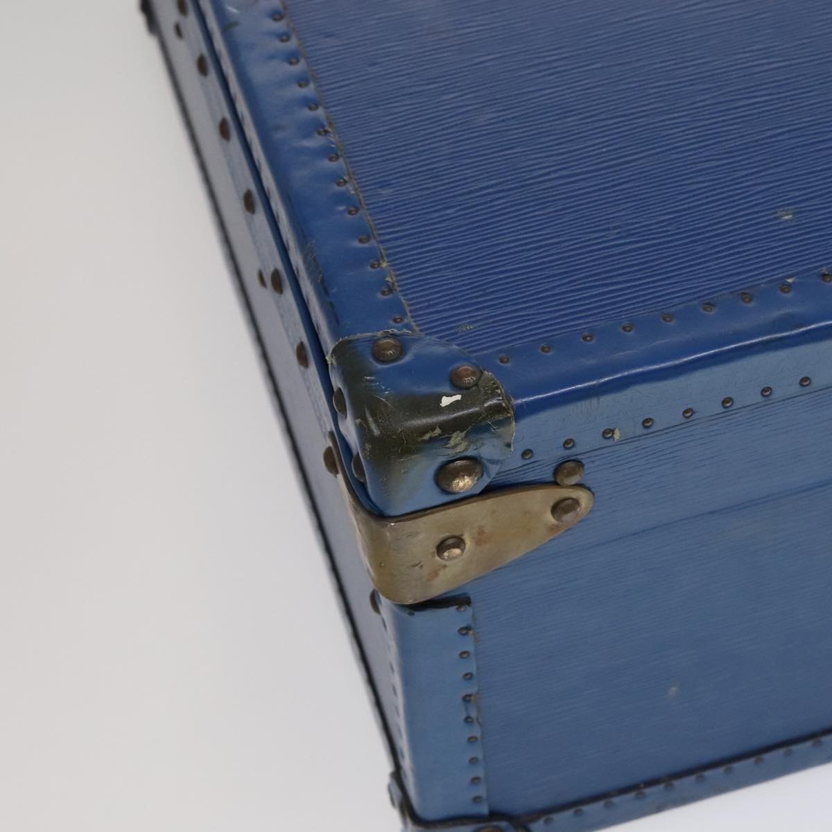 LOUIS VUITTON Epi Alzer 65 Trunk Blue LV Auth 107772A