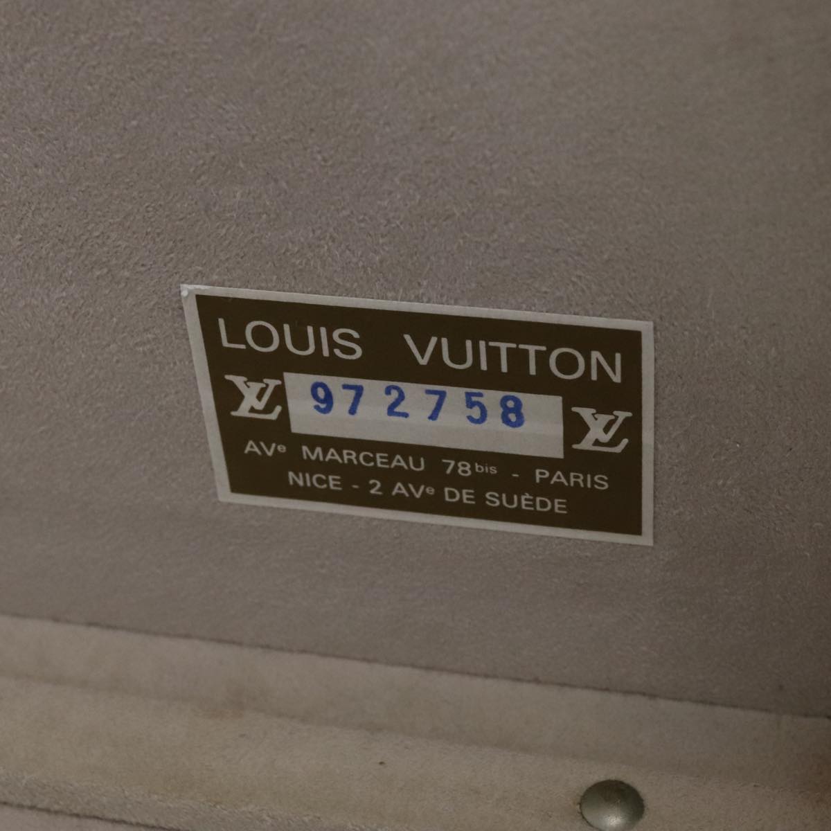 LOUIS VUITTON Epi Alzer 65 Trunk Blue LV Auth 107772SV