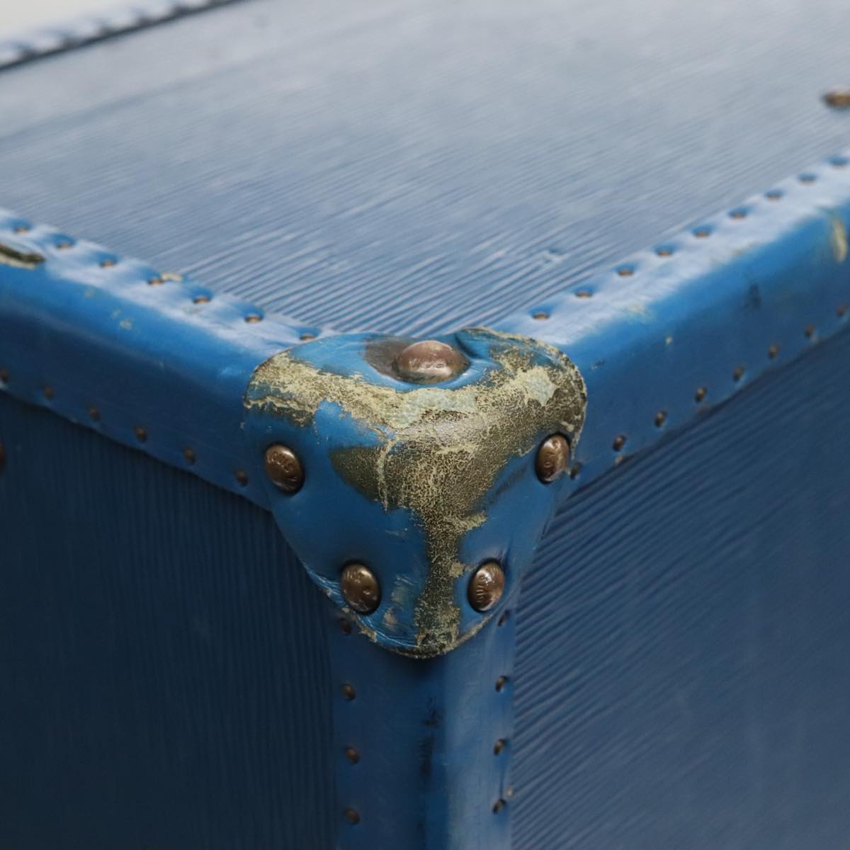 LOUIS VUITTON Epi Alzer 75 Trunk Blue LV Auth 107773A