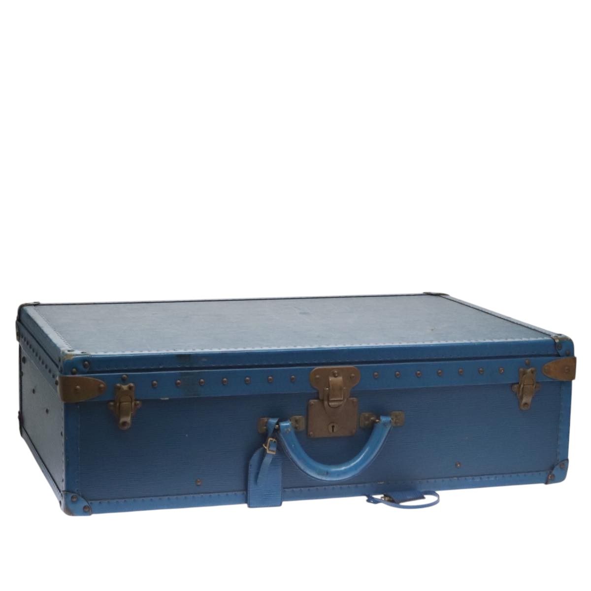 LOUIS VUITTON Epi Alzer 75 Trunk Blue LV Auth 107773SV
