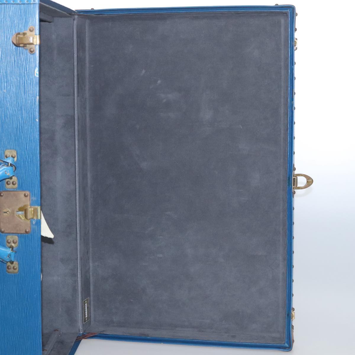 LOUIS VUITTON Epi Alzer 75 Trunk Blue LV Auth 107773SV
