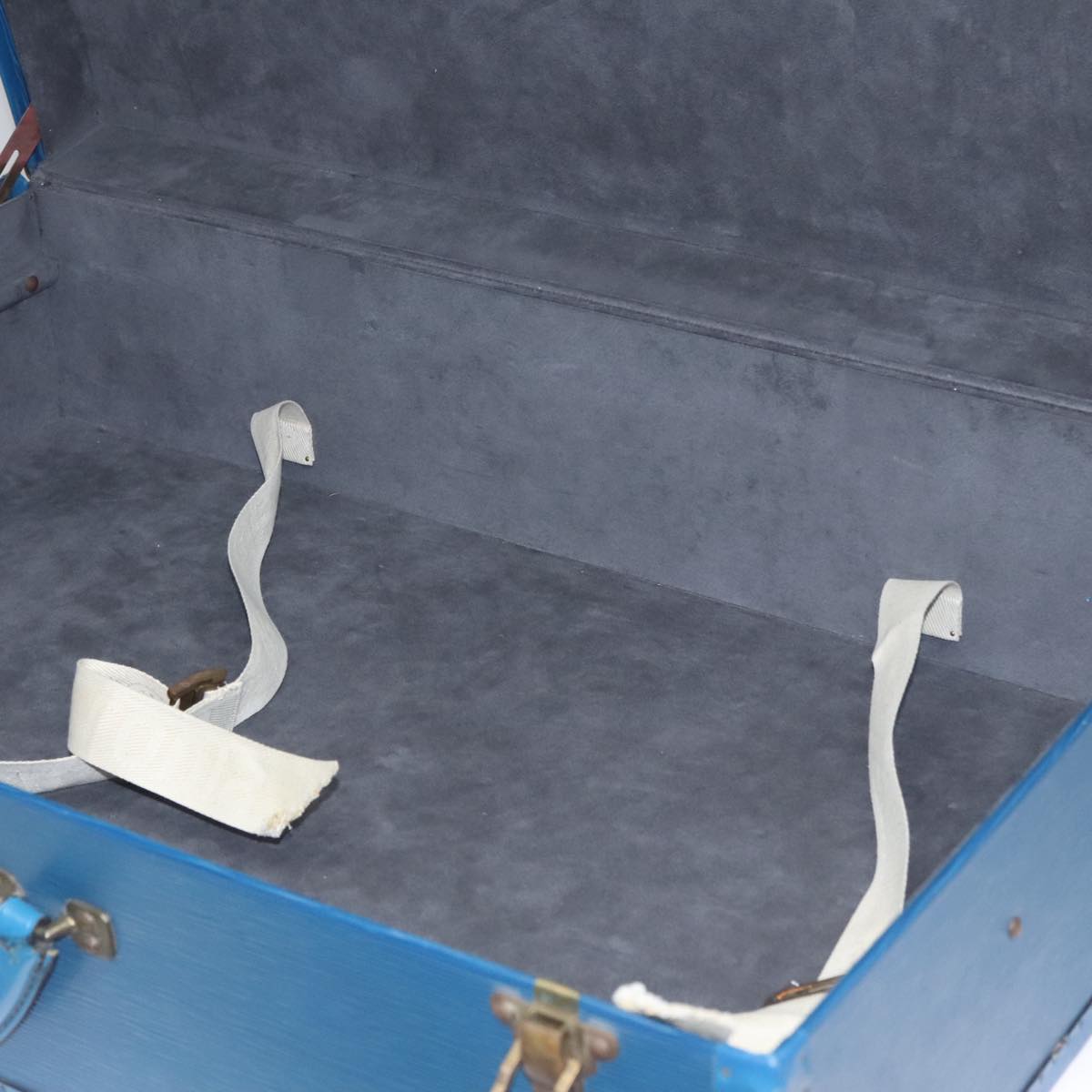 LOUIS VUITTON Epi Alzer 75 Trunk Blue LV Auth 107773SV