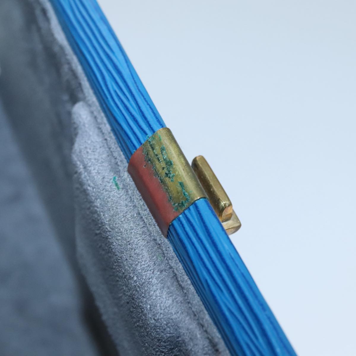 LOUIS VUITTON Epi Alzer 75 Trunk Blue LV Auth 107773A