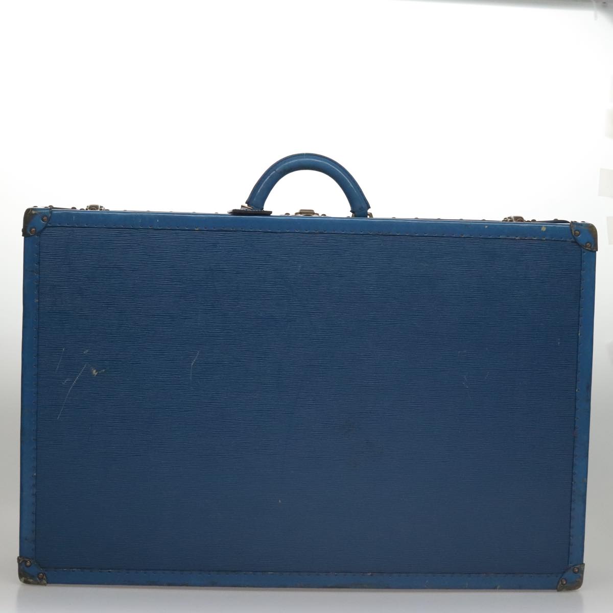 LOUIS VUITTON Epi Alzer 75 Trunk Blue LV Auth 107773SV