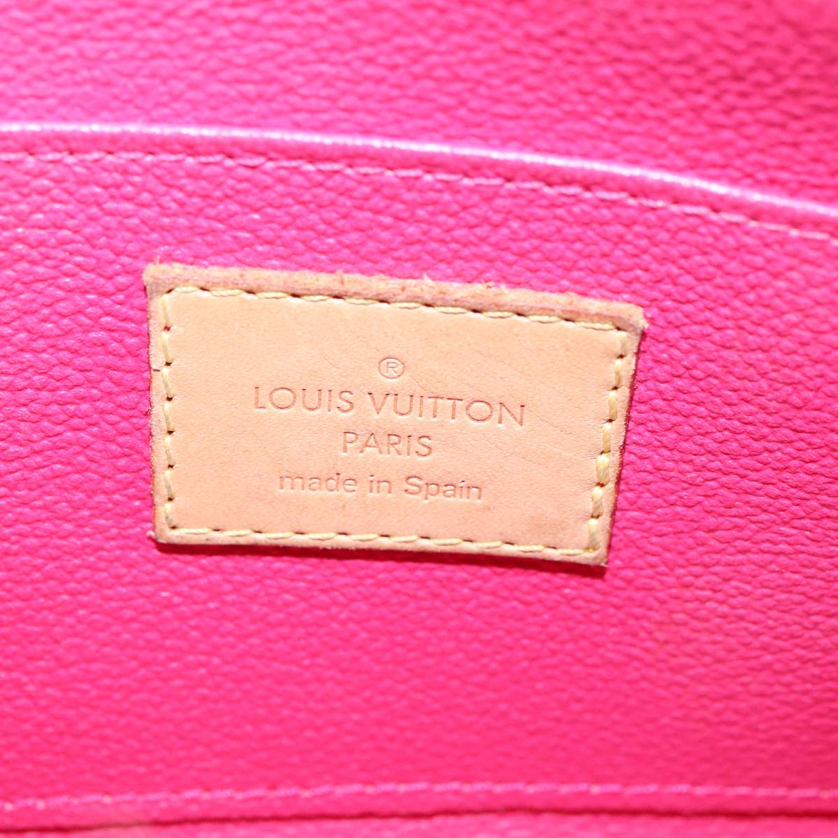 LOUIS VUITTON Monogram Multicolor Pochette Cosmetic Black M47355 LV Auth 107845