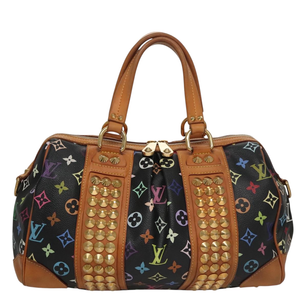 LOUIS VUITTON Monogram Multicolor Courtney MM Bag 2way Black M45642 Auth 107874V