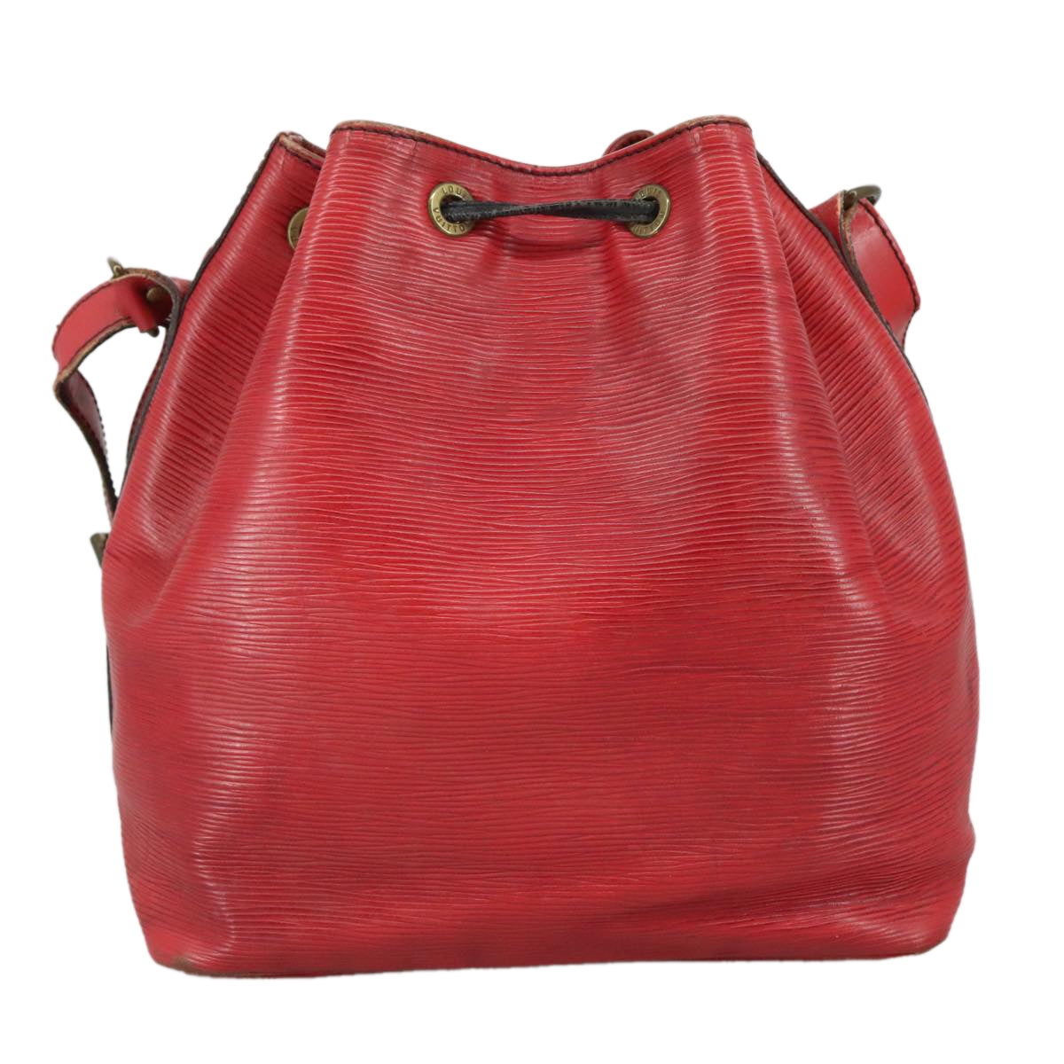LOUIS VUITTON Epi Petit Noe Shoulder Bag Red M44107 LV Auth 107893