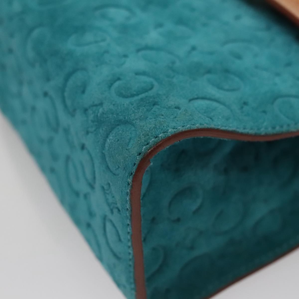 CELINE C Macadam Canvas Hand Bag Blue Auth 107897