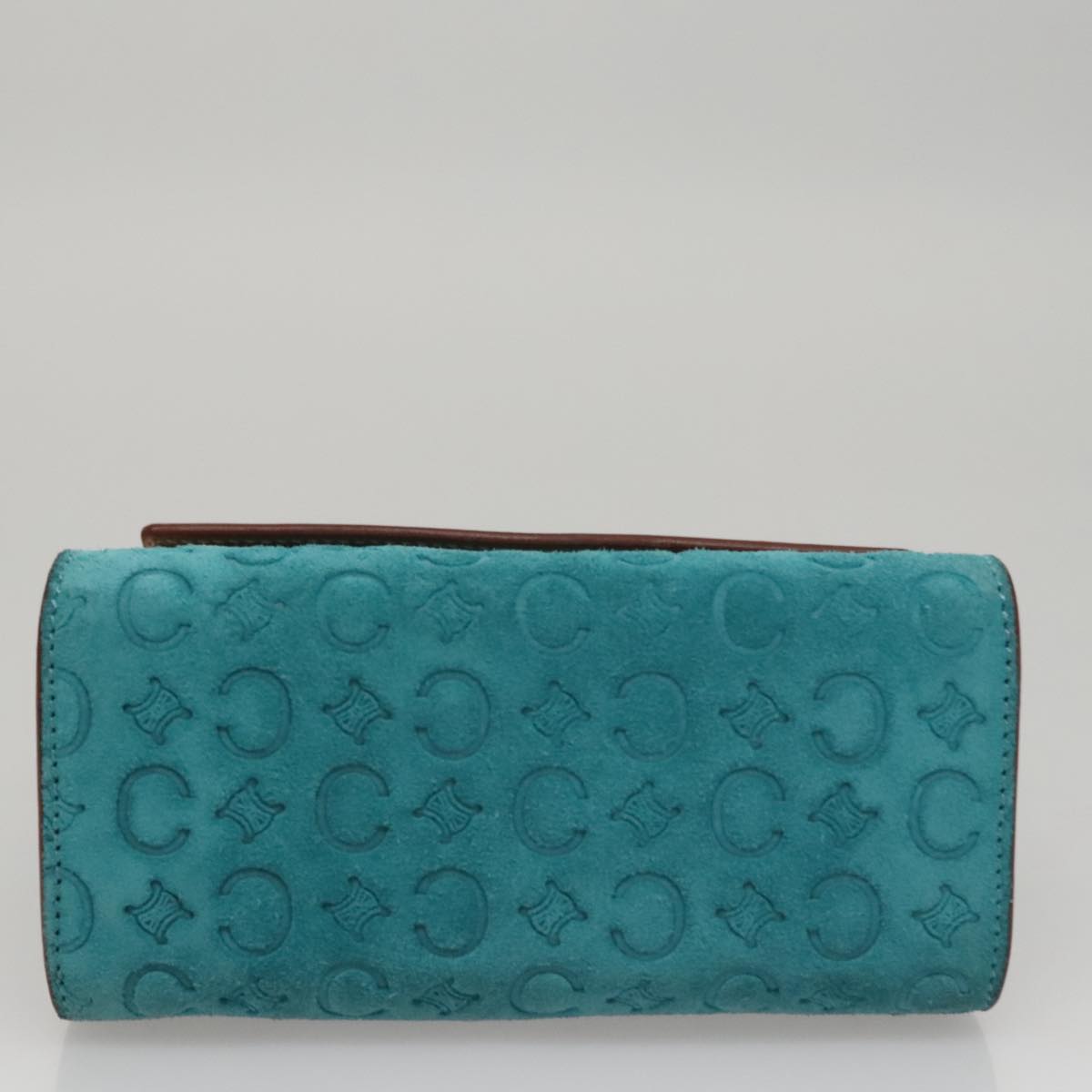 CELINE C Macadam Canvas Hand Bag Blue Auth 107897