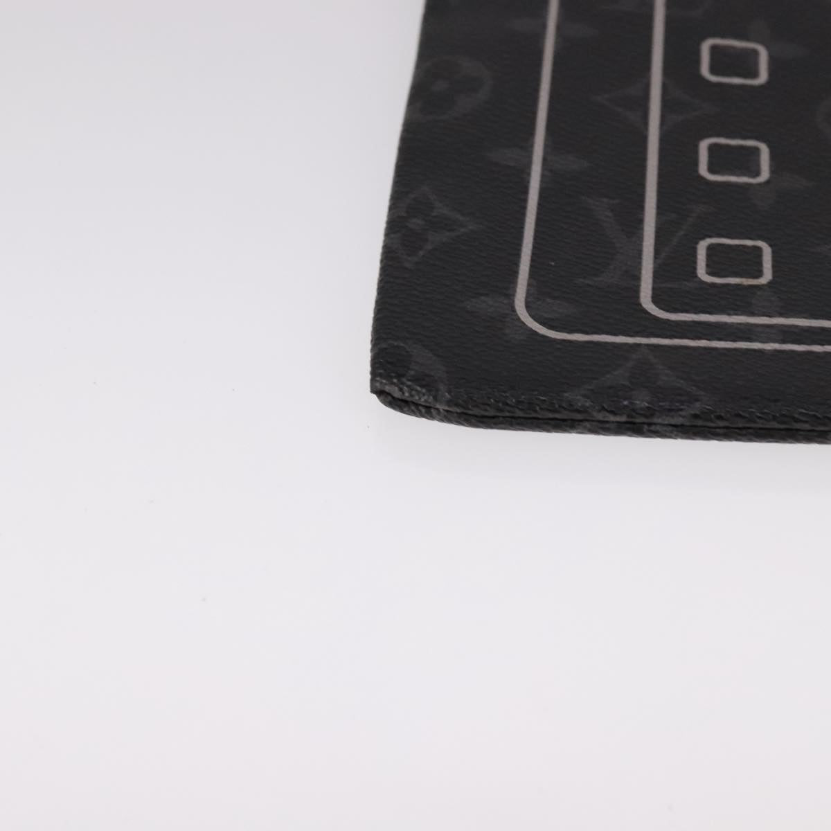 LOUIS VUITTON Monogram Eclipse Fragment iPhone Case M64449 LV Auth 107928