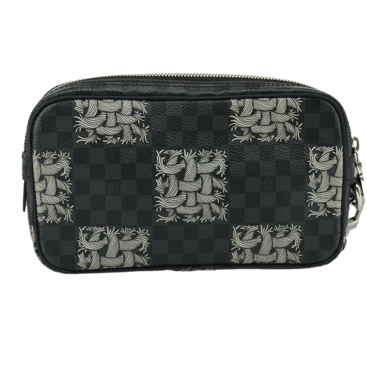 LOUIS VUITTON Graphite Christopher Nemeth Pochette Volga Bag N61228 Auth 107956